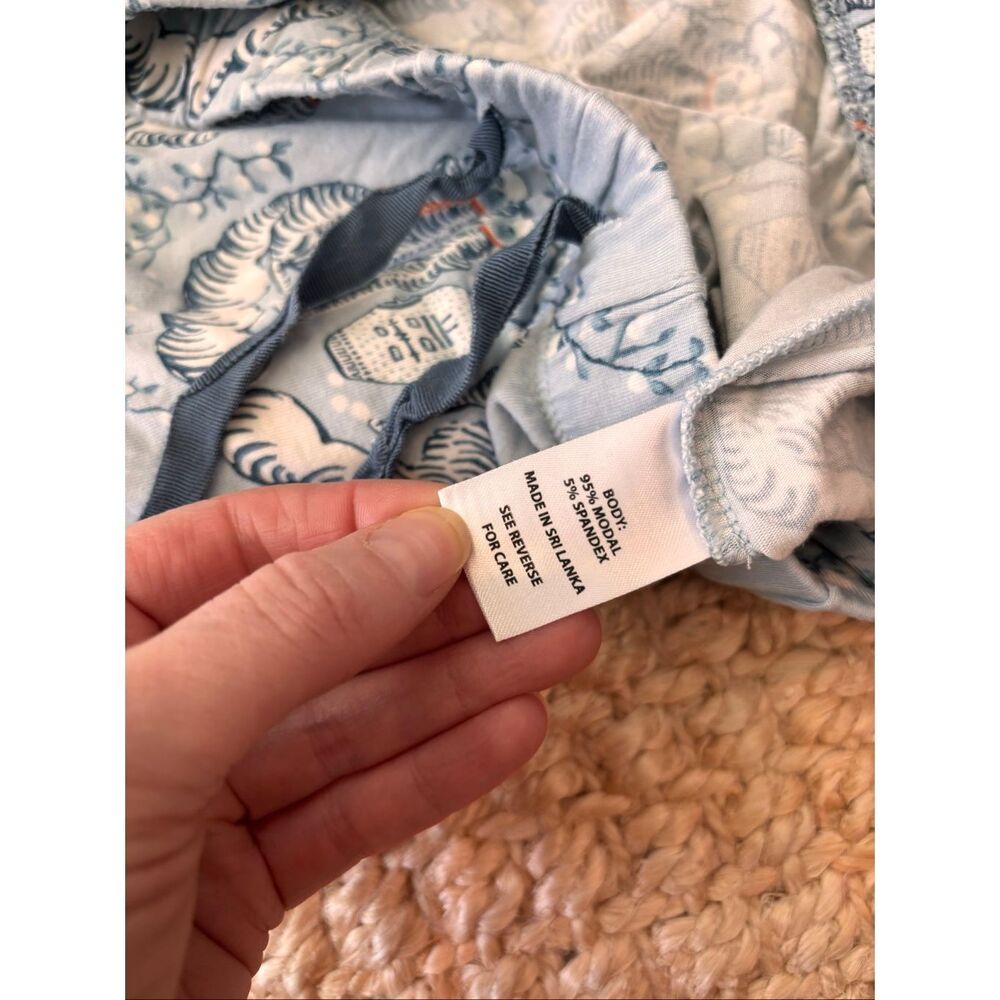 NWOT Spartina 449 chinoiserie Toile Pajama Pants Blue Coastal Lounge Sleepwear X - Picture 6 of 7